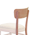 Back rest - Nico P, solid wood upholstered chair