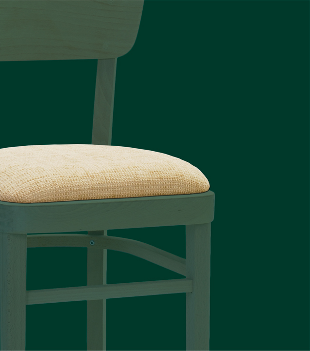 Seat - Nico P, solid wood upholstered chair