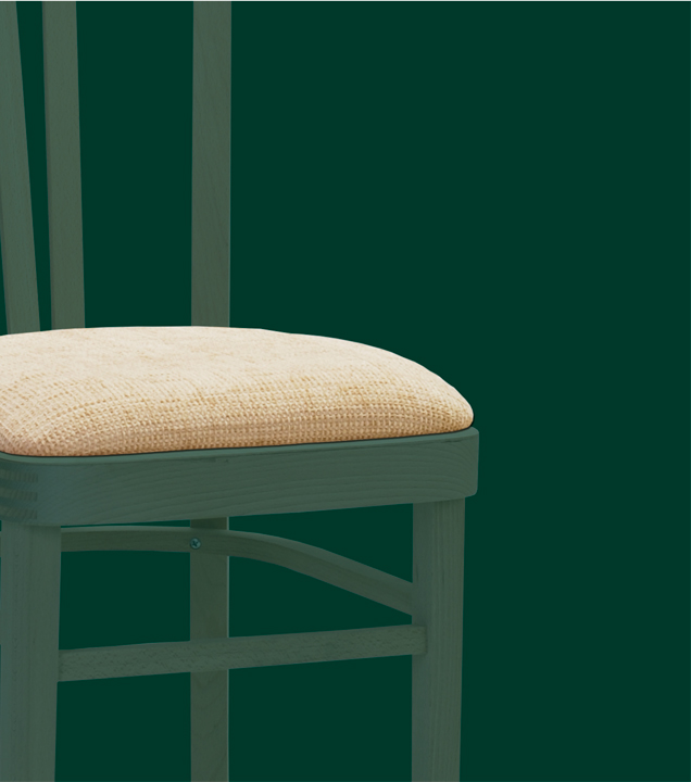 Seat - Lucia P SRP upholstered chair for restaurant, café