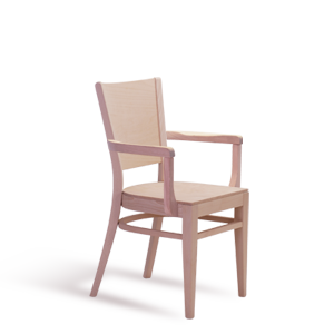 Arol AL wooden chair with armrests