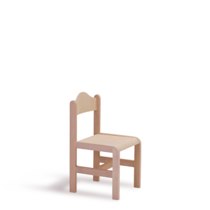 Ladik brim solid wood baby chair