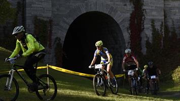 Cycling  photoshoot Jezernice Viaducts MTB race 15. 10. 2016